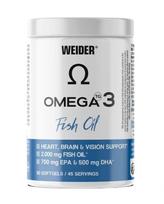 Weider Omega 3 žuvų taukai, 2000mg - 90 gelių