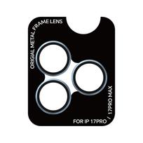 Rock grūdintas stiklas Pure Series kameros objektyvui skirtas iPhone 17 Pro / 17 Pro Max 3 vnt mėlynas