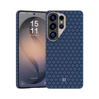 Benks Magnetic Armor Air Grid Kevlar dėklas metalinis rėmas 600D A050 skirtas Samsung Galaxy S26 Ultra mėlynas