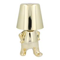 Stalo lempa prie lovos GOLD MAN Art Deco stovintis (versija 1) MLTL