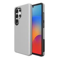 Dėklas Perfectionists Triangle Case Samsung S928 S24 Ultra sidabrinis