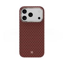 "Benks" magnetinis šarvas Air Armor Grid Kevlar korpusas su metaliniu rėmeliu 600D (0070), skirtas Iphone 17 Pro Max orange
