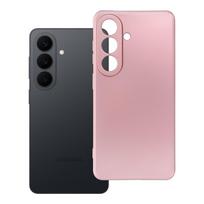 Metalinės išvaizdos dėklas telefonui SAMSUNG S26 rožinis