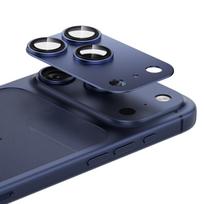 Benks grūdintas stiklas Glass Warrior metalinė integruota objektyvo apsauga (C070) Iphone 17 Pro Max (3 objektyvai) mėlyna