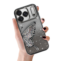 Tel Protect Butterfly vandens atsparus dėklas telefonui iPhone 17 Pro Max - sidabrinis