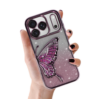 Tel Protect Butterfly vandens atsparus dėklas telefonui iPhone 17 Pro Max - rožinis