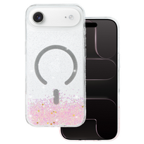 Tel Protect Moonlite magnetinis dėklas telefonui Iphone 17 Air rožinis permatomas