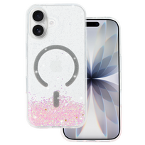 Tel Protect Moonlite magnetinis dėklas telefonui Iphone 17 rožinis permatomas