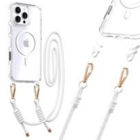 Tel Protect Strap Dėklas telefonui iPhone 15 Pro baltas