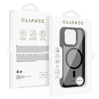 Liavec Hybrid MagSafe dėklas telefonui iPhone 15 Pro Max pilkas