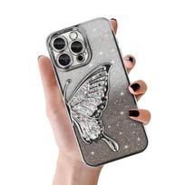 Tel Protect Butterfly vandens dėklas telefonui Iphone 13 Pro Max sidabrinis