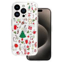 TEL PROTECT Kalėdinis skaidrus dėklas telefonui iPhone 16 Plus Dizainas 2