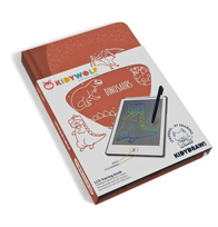 Piešimo lenta su LCD ekranu Kidy Draw Dinosaurs, oranžinė sp.