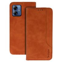 Wonder Prime dėklas telefonui Motorola Moto G14 rudas