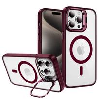 Tel Protect Magnetinis dėklas telefonui su stovu Iphone 14 bordo