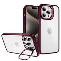 Tel Protect Dėklas telefonui su stovu ir kameros stiklu iPhone 11 Pro raudonas