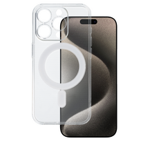TEL PROTECT MagSilicone Skaidrus Dėklas Iphone 15 Pro