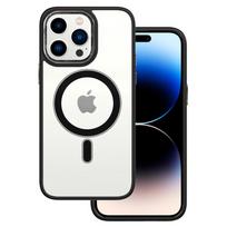 Tel Protect magnetinis skaidrus dėklas telefonui Iphone 13 Pro juodas