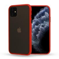 Vennus Color Button Bumper dėklas telefonui Samsung Galaxy A20S raudonas