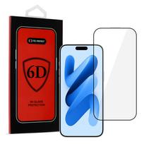Apsauginis stiklas Tel Protect Full Glue 6D skirtas IPHONE 17 AIR juodas