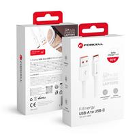 FORCELL F-ENERGY C336 kabelis USB A į Type C QC4.0 3A 60W 1 m baltas