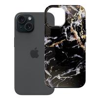 FORCELL F-PROTECT Mirage, karinio lygio dėklas su MagSafe, suderinamas su IPHONE 15 juodas marmuras