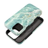 FORCELL F-PROTECT Mirage, karinio standarto išbandytas magnetinis dėklas telefonui IPHONE 16 PLUS, žalias marmuras
