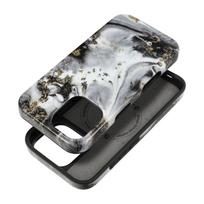 FORCELL F-PROTECT Mirage, karinio standarto išbandytas magnetinis dėklas telefonui IPHONE 16, sidabrinis rūkas