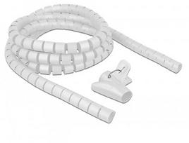 Delock Spiral hose with retraction tool, 2.5 meters x 15mm (white)