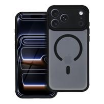 FULL MATTE MAG COVER dėklas telefonui suderinamas su MagSafe iPhone 17 Pro Max juoda