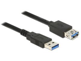 Delock USB 3.2 Gen 1 Extension Cable, USB-A Male to USB-A Female (black, 5 meters, SuperSpeed)