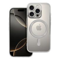 ELECTRO MAG COVER dėklas telefonui suderinamas su Magnetiniu IPHONE 16 Pro sidabrinis