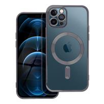 ELECTRO MAG COVER dėklas telefonui suderinamas su MagSafe iPhone 12 Pro juodas