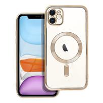 ELECTRO MAG COVER dėklas telefonui suderinamas su MagSafe iPhone 11 auksinis