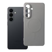 Silikoninis magnetinis dėklas telefonui, suderinamas su MagSafe, skirtas SAMSUNG S26 Edge, pilkas titano
