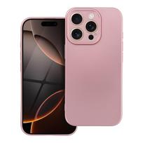 METALLIC dėklas telefonui IPHONE 16 Pro rožinis