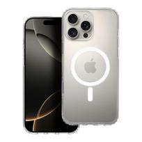 Clear Elite Mag Cover antigiltonis, suderinamas su kameros valdymo mygtuku ir Magnetiniu IPHONE 16 PRO MAX skaidrus