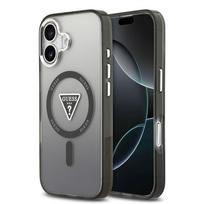 GUESS dėklas telefonui IPHONE 17, suderinamas su MagSafe GUHMP17SHGTMLCGK (IML gradientas su trikampiu logotipu) juodas