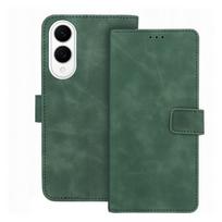 TENDER knygos tipo dėklas telefonui SAMSUNG S25 Edge žalias