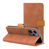 TENDER knygos dėklas telefonui XIAOMI Redmi 12 4G / 12 5G rudas