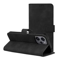 TENDER knygos dėklas telefonui XIAOMI Redmi 12 4G / 12 5G juodas