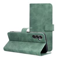 TENDER knygos dėklas telefonui SAMSUNG A14 4G / A14 5G žalias
