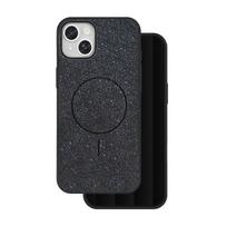 Blizgus plonas magnetinis dėklas telefonui iPhone 14 6,1" juodas