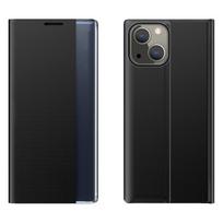 Sleep Case knygos tipo dėklas su išmaniu langu iPhone 13 mini juodas