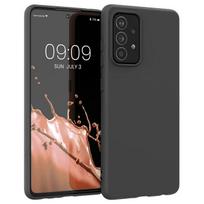 Silikoninis dėklas telefonui minkštas lankstus guminis dangtelis Samsung Galaxy A22 4G juodas