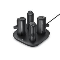 4 Veger W007CK 5000mAh išorinių baterijų rinkinys (2x Lightning + 2x USB-C) su įkrovimo stotele - juoda