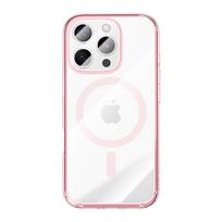 Benks Magnetic Lucent Pro dėklas iPhone 16 Pro rožinis