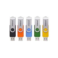 Intenso Office Line Multipack 32GB (5 USB-A 3.2 USB sticks in yellow, green, black, blue + orange)