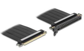 Delock PCI Express 4.0 x16 Riser Card, 30 cm Cable, x16 Slot (black)