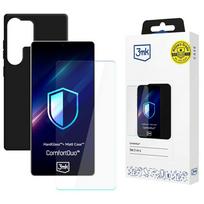 3MK ComfortDuo Matt Black Set for Samsung Galaxy S25 Ultra in black